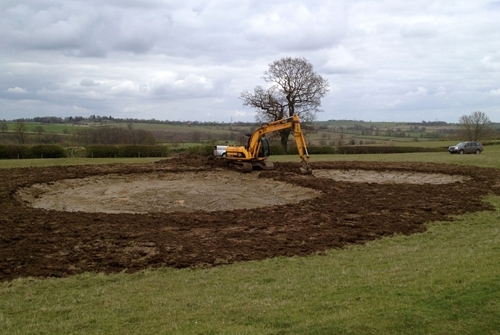 Figure 3: Creating a clean water pond