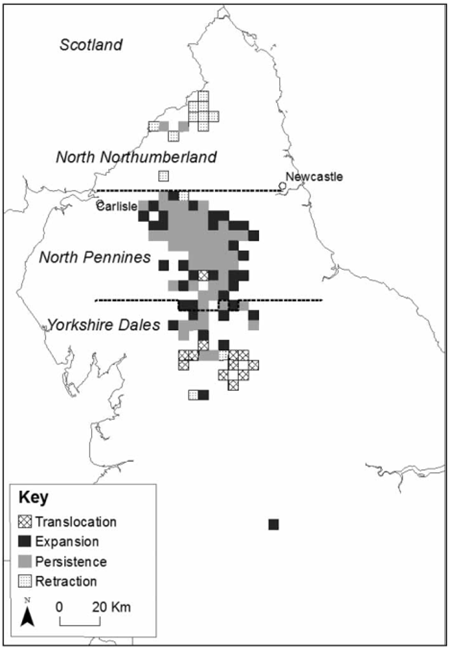 Black grouse distribution