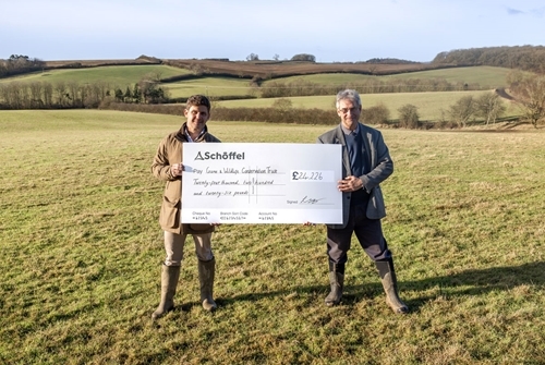 Schoffel cheque handover