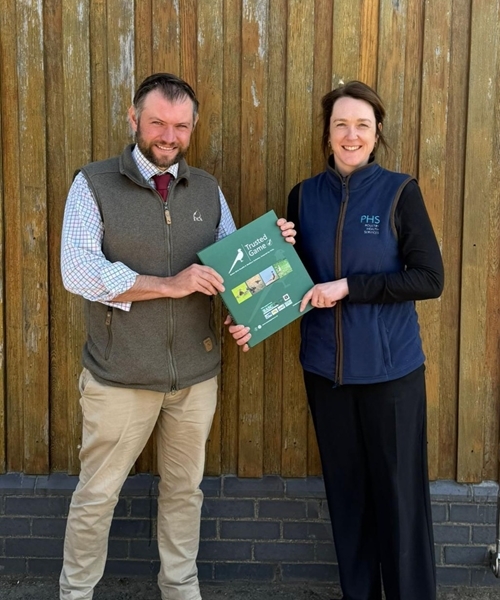 Alex Keeble Receiving Trusted Game Certificate